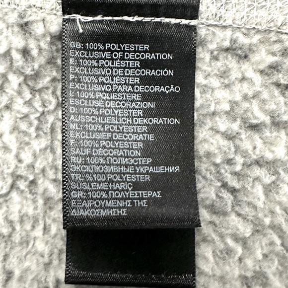 The North Face Women's Gray Long Sleeve Fleece‎ Zip Front Jacket Size Medium - Picture 6 of 7